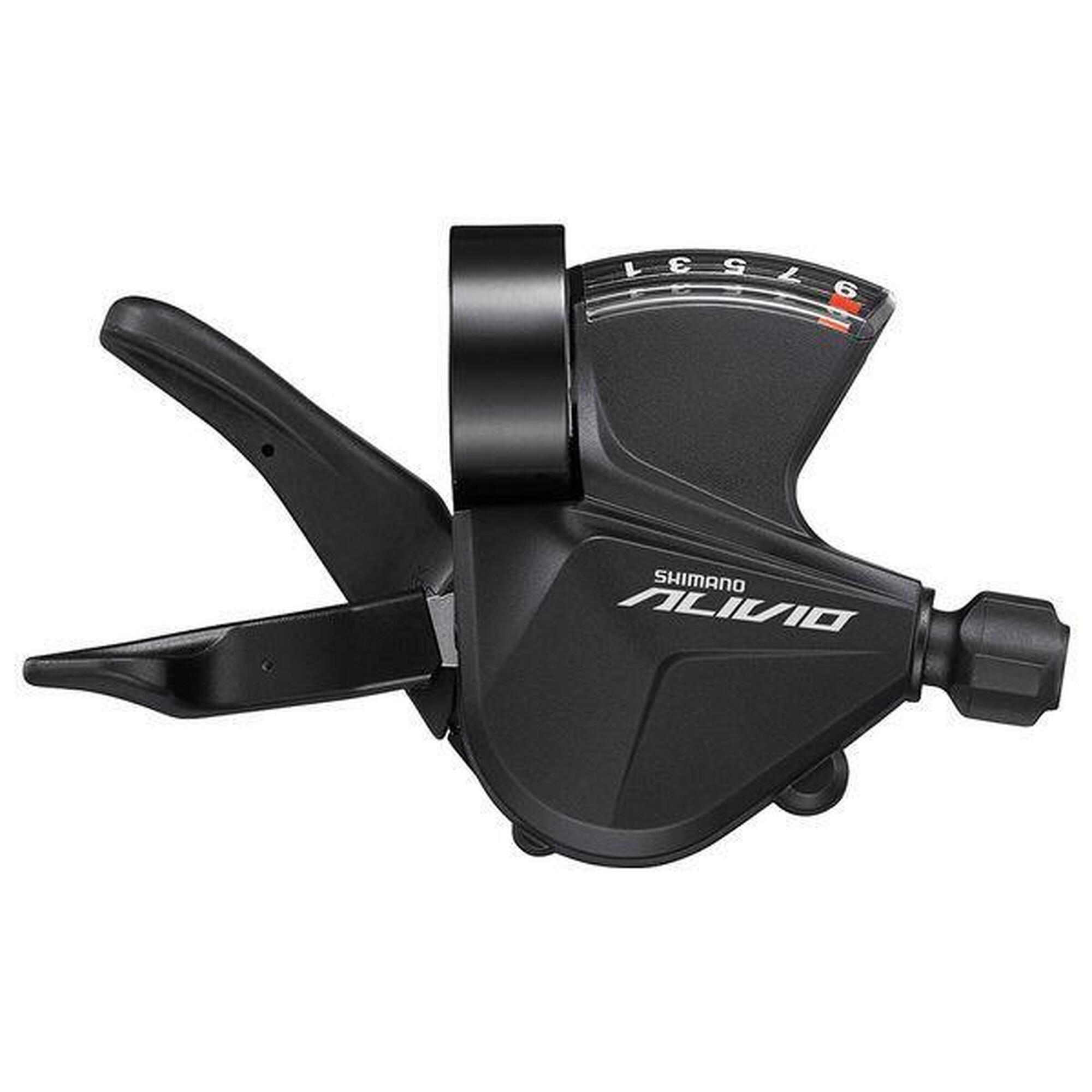 Shimano - Commande De Vitesse Arrière Shimano Alivio 9 Vitesses - Manette De Dérailleur - Noir - Taille Unique - Decathlon