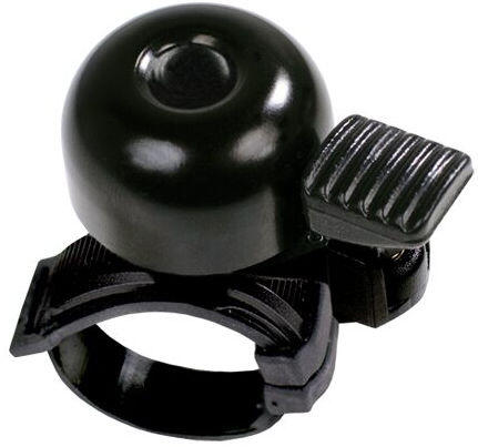 Simson Mini fietsbel 32mm met flexibele bevestiging zwart 2/5