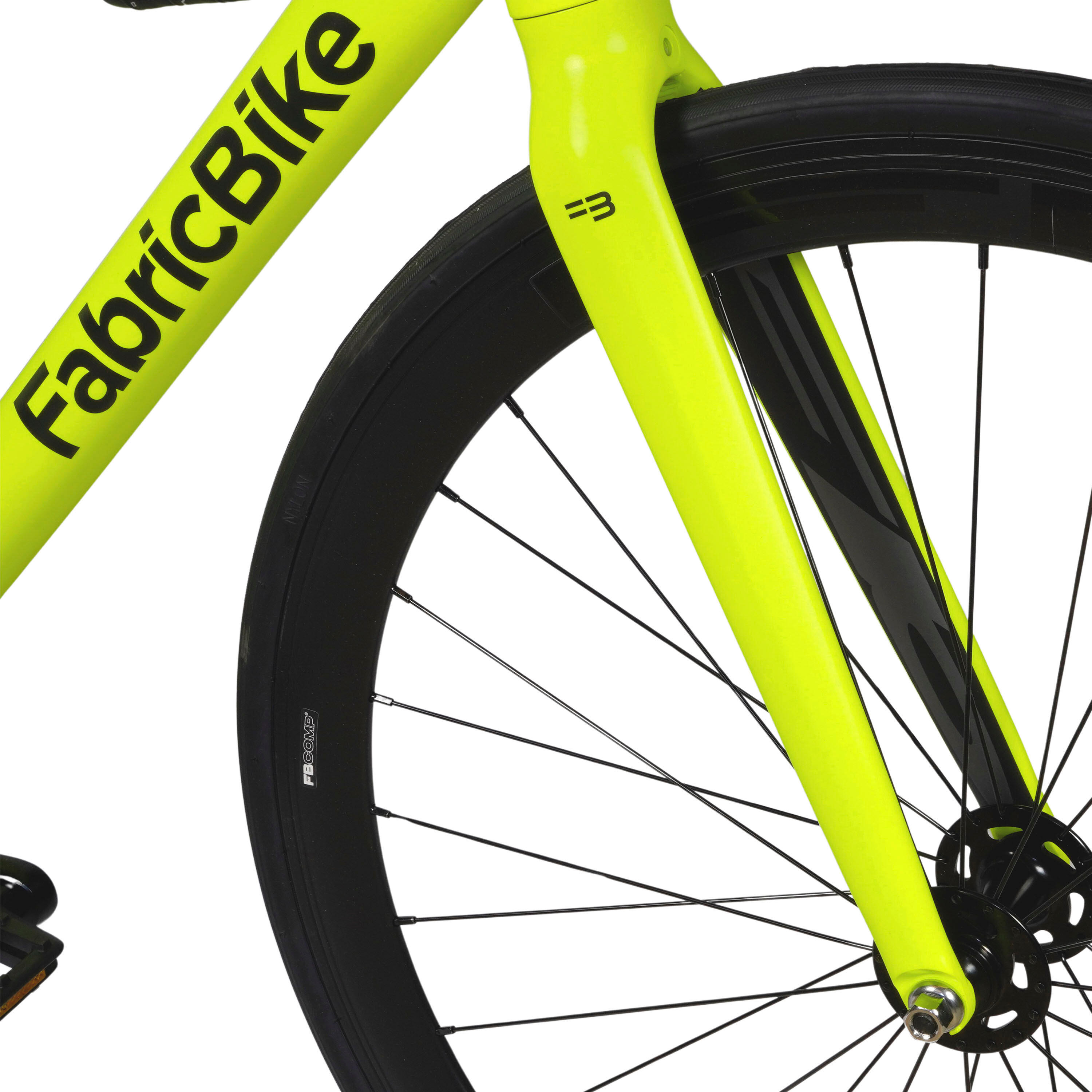 Vélo Fixie Light Aluminium 28" - Yellow Lime 4/6