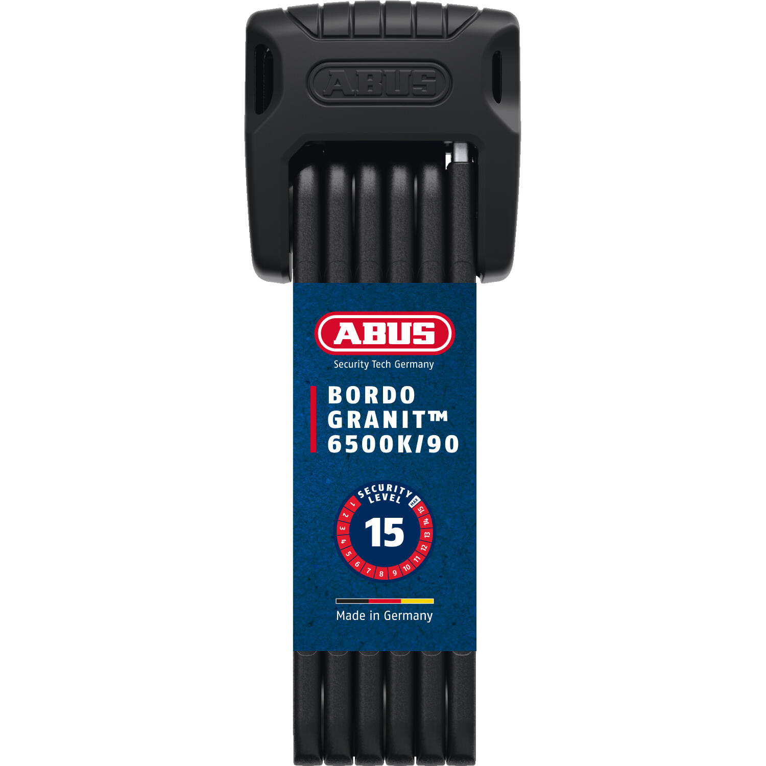 ABUS Folding anti-theft device Abus Bordo Granit 6500K/90 BK SH