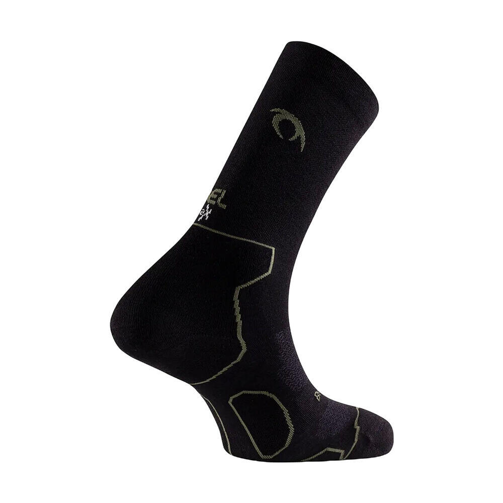 Calcetines Negros Lurbel Taiga Five Negro Sottobosco de Lana Merino 2/5