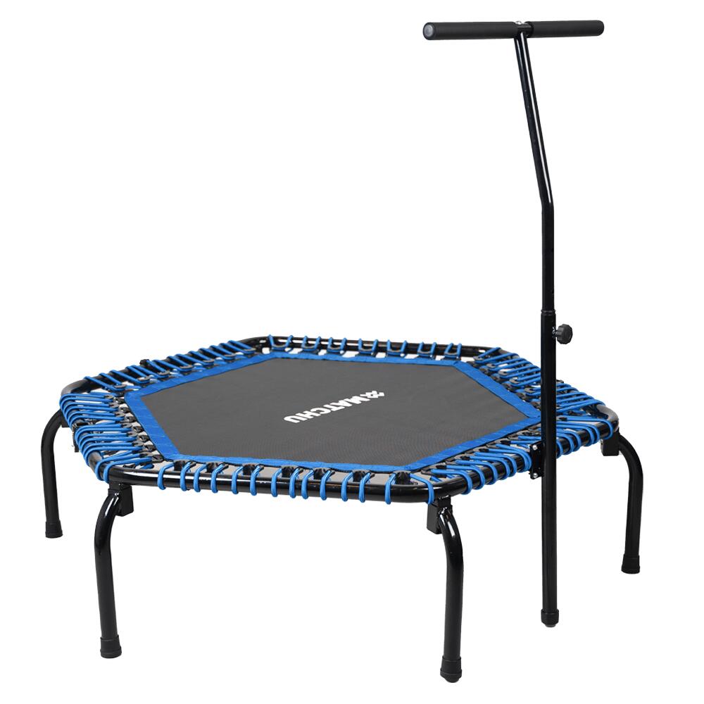 Mini Trampolin bis 150 kg belastbar Ø 110cm -  Fitnesstrampolin PRO - Trampoline 2/5