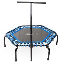 trampoline de fitness PRO - conception calme et robuste - noir/bleu