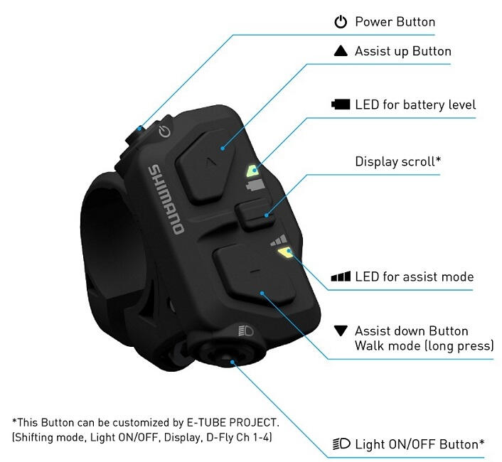 Pièces détachées manette pour mode d'assistance Shimano SW-EN600-L 4/4