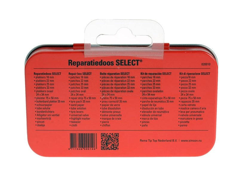 Boîte de réparation Sélectionnez 125 cm en aluminium blanc rouge 23 pièces 5/5