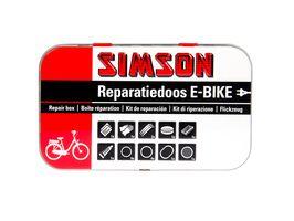 14-delig reparatieset e-bike aluminium rood en wit