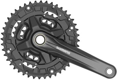 Shimano FC-TY501 Kurbelset für 6. 7 und 8 Gänge. 175 mm. Schwarz