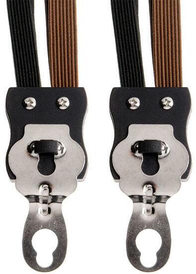 Attache rapide Quattro extra fort avec 4 attaches - noir/marron 2/4