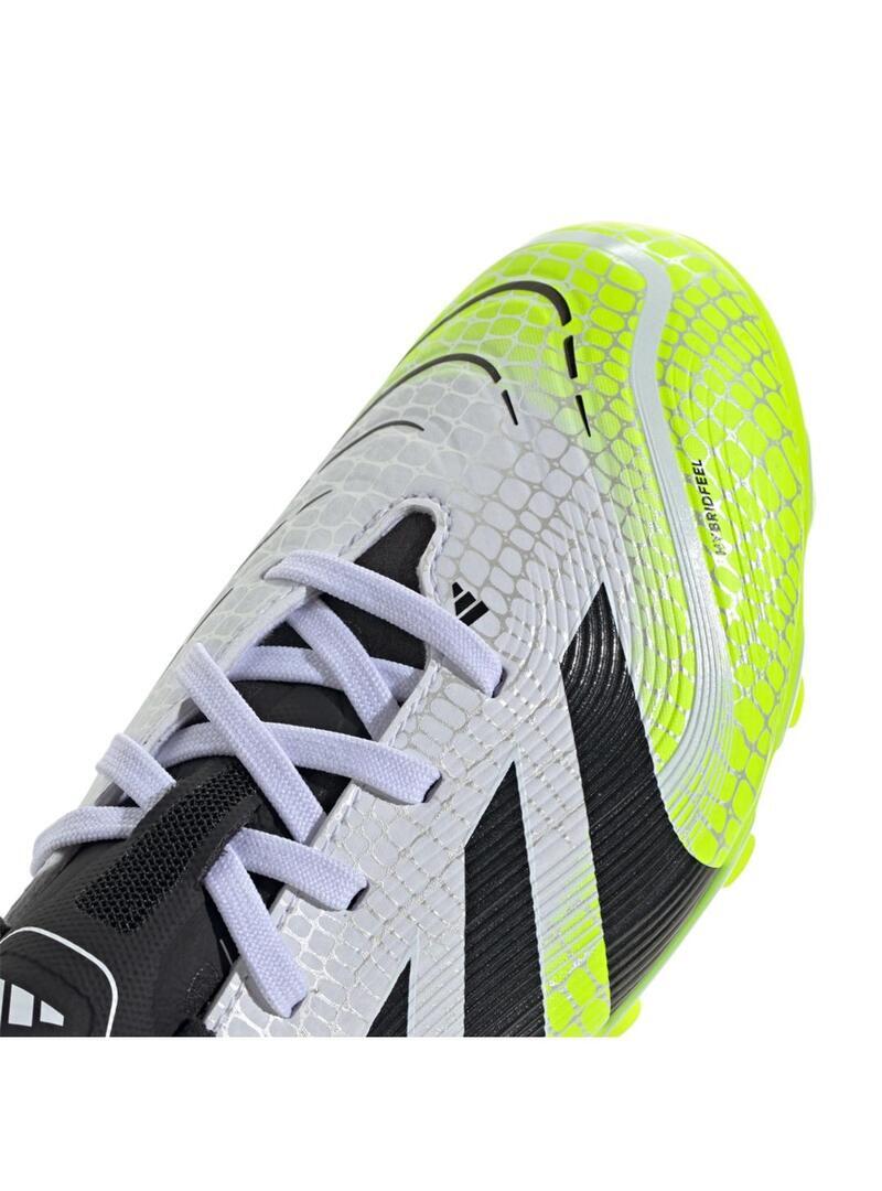 Sapatos de futebol para crianças Adidas predator league branco 3/6