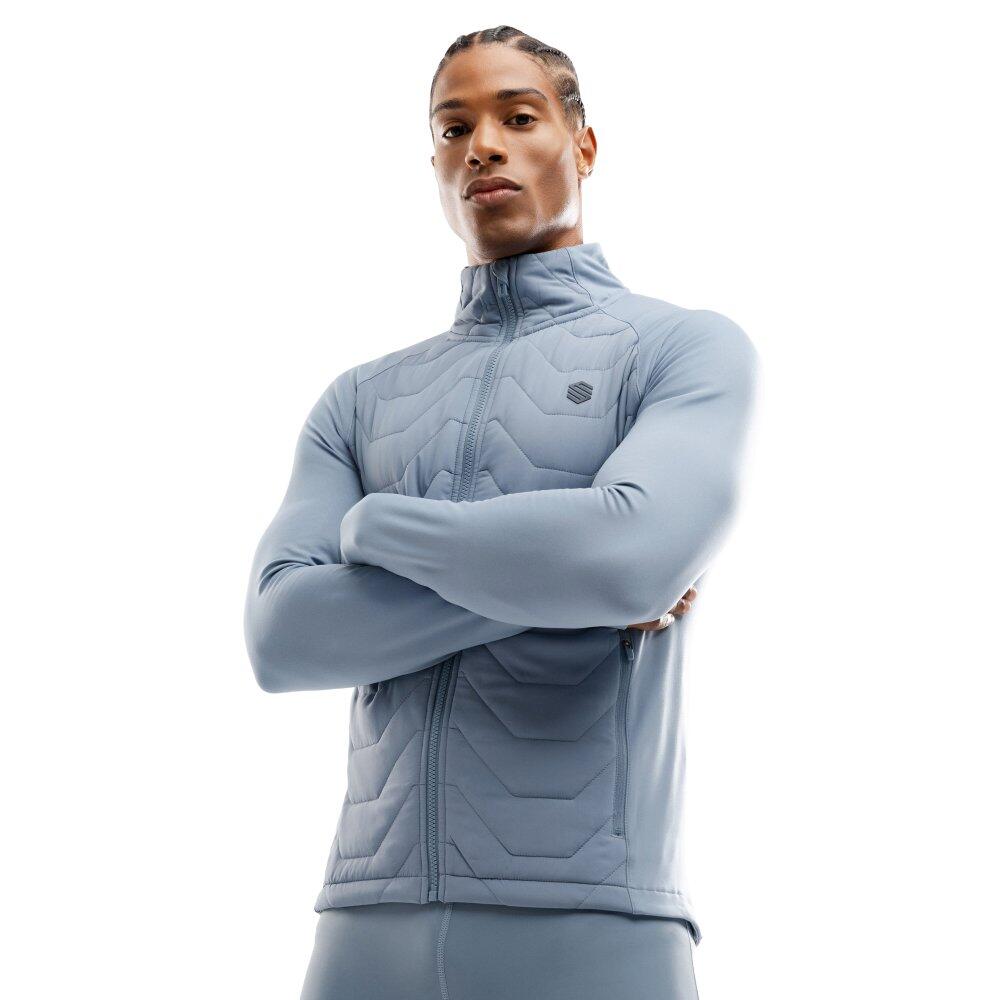 SIROKO Pánská lehká zateplená tréninková bunda Recharge Modrá