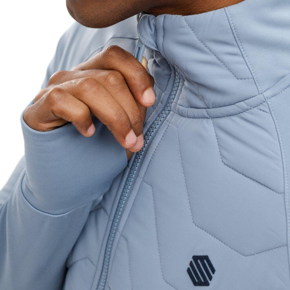 Giacca leggera isolante da allenamento da uomo Fitness Recharge Blu 4/7