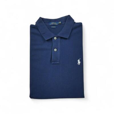 Tweedehands - korte mouw dames polo navy - als nieuw