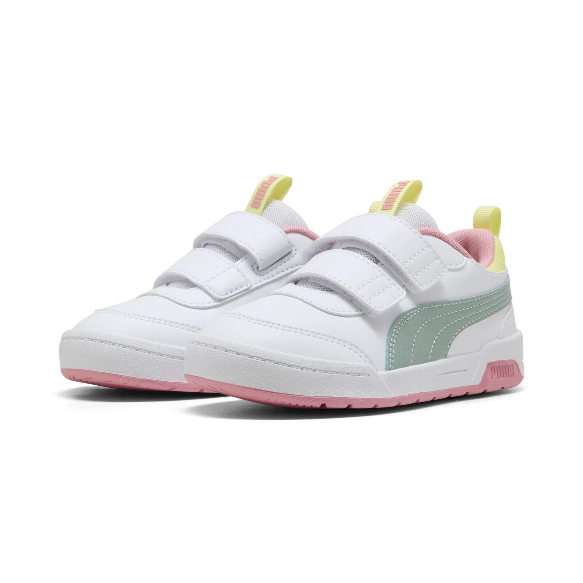 Puma - Sneakers Puma Multiflex 2 Colour Enfant Puma - Baskets - Blanc|vert - Decathlon