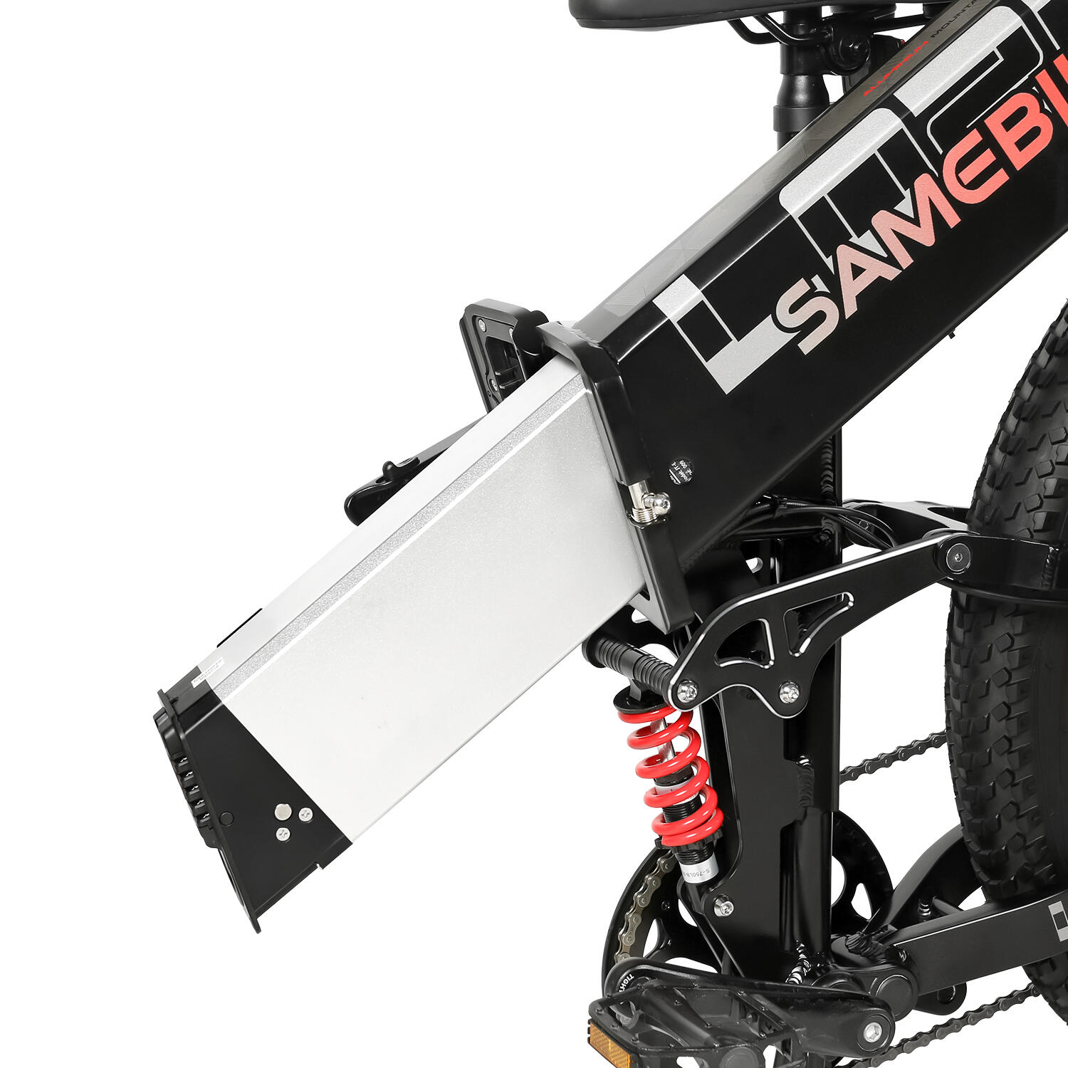 Faltbares Elektrofahrrad SAMEBIKE LO26 Plus 26" mit 48V 15Ah Akku 7/7