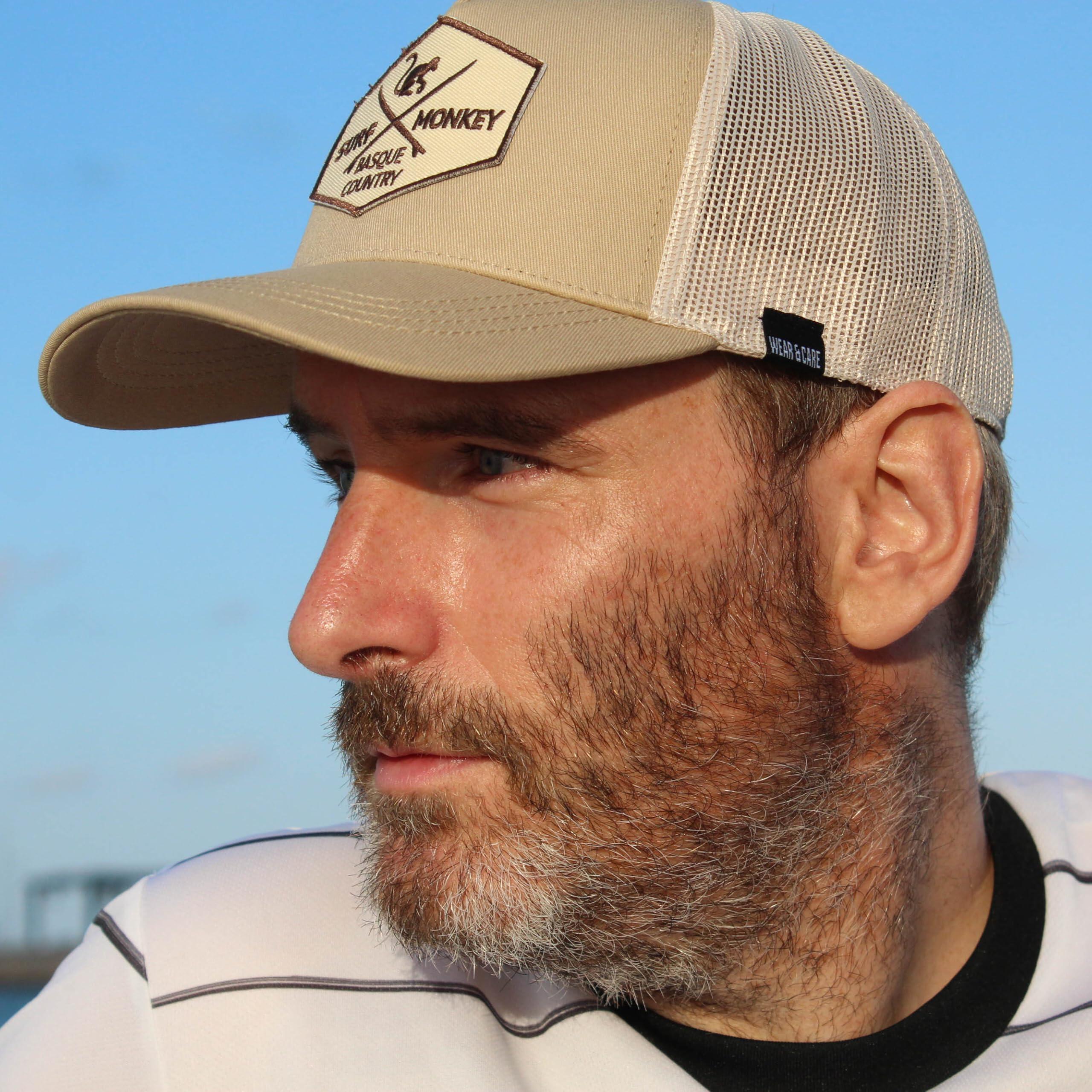 Gorra Trucker - 5 Paneles / Reciclada / Adulto / Talla única (Beige/Kaki) 5/6