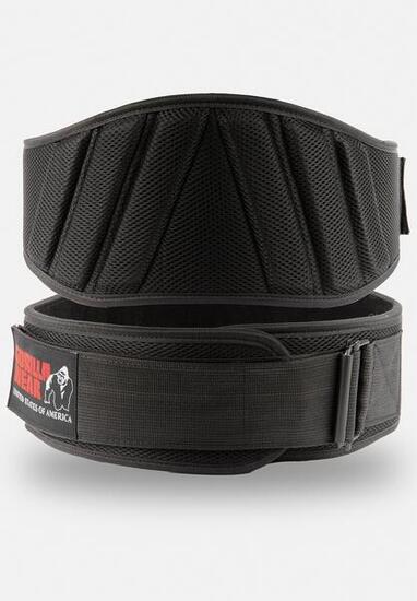 6 inch Padded Mesh Ceinture de levage - Noir
