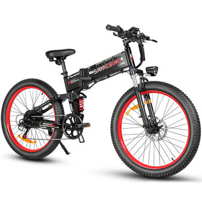 Elektrische fiets samebike lo26-plus met 48v 15ah accu. 26 inch banden