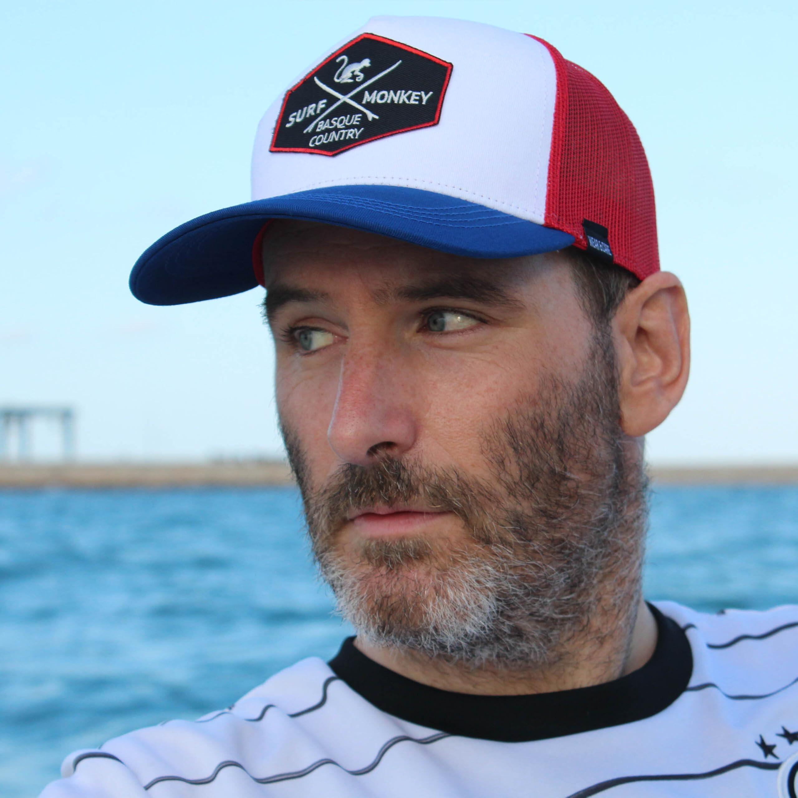 Boné Trucker - 5 Painéis / Reciclado / Adulto / Tamanho Único (Azul/Vermelho) 4/4