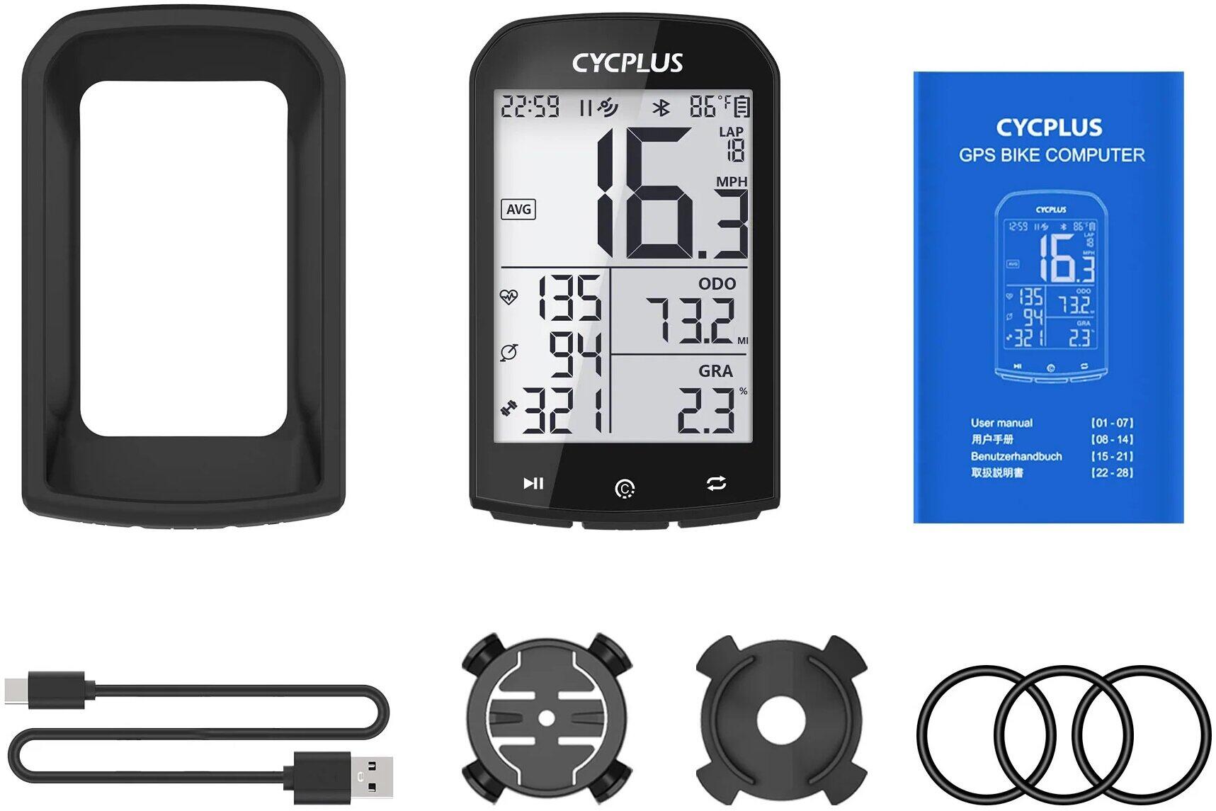 Computer da bicicletta M1 GPS wireless con schermo LCD 2/6