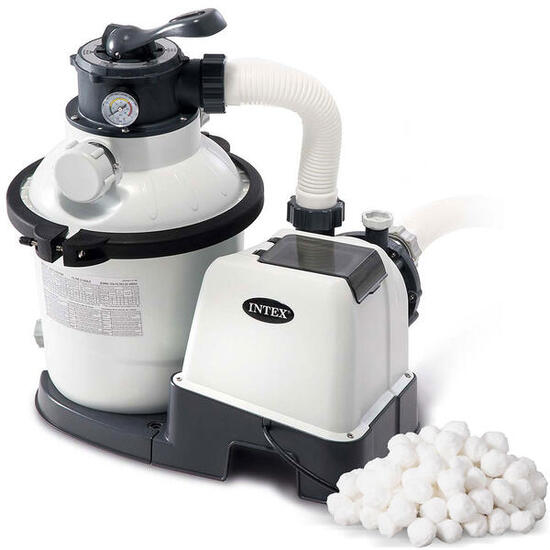 Pompa filtrująca piaskowa do basenu 5700l/h Intex 26644 + kulki filtracyjne