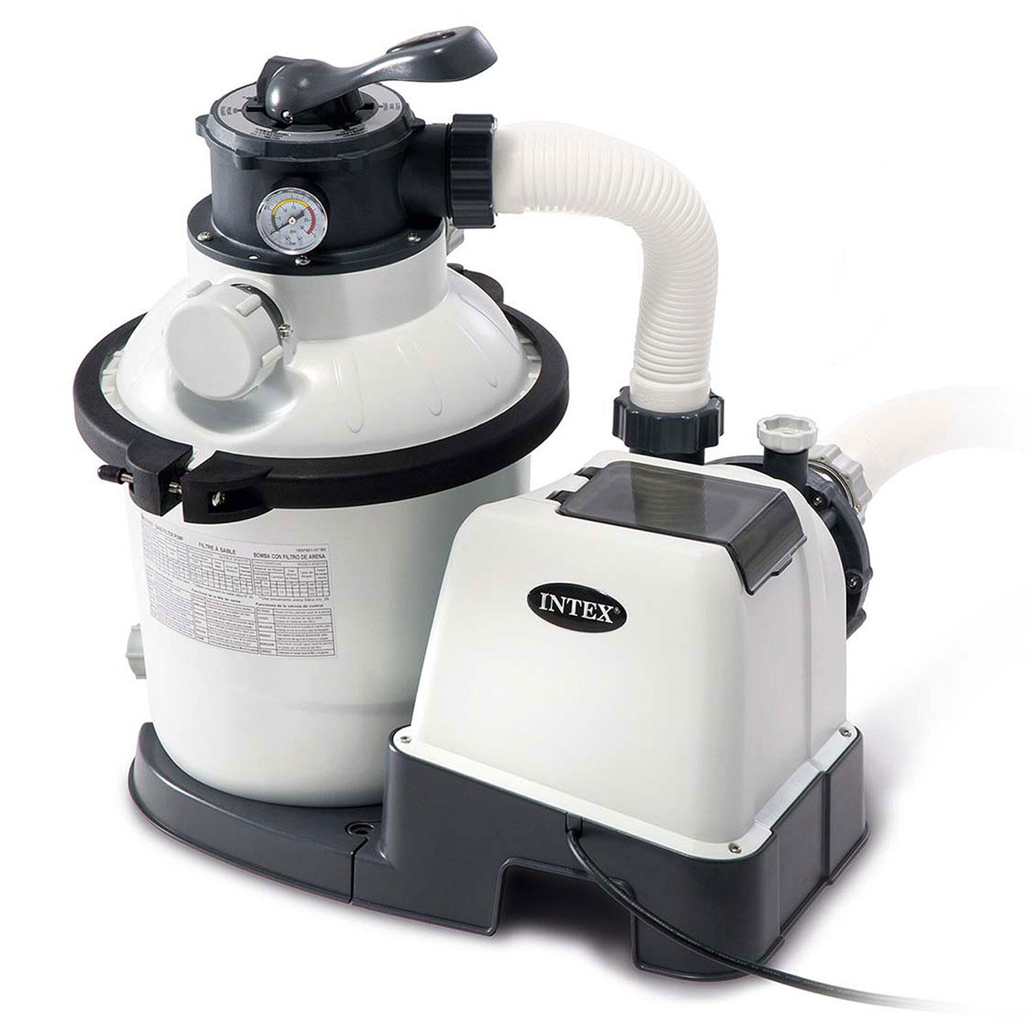 Pompa filtrująca piaskowa do basenu 5700l/h Intex 26644 + kulki filtracyjne 2/5