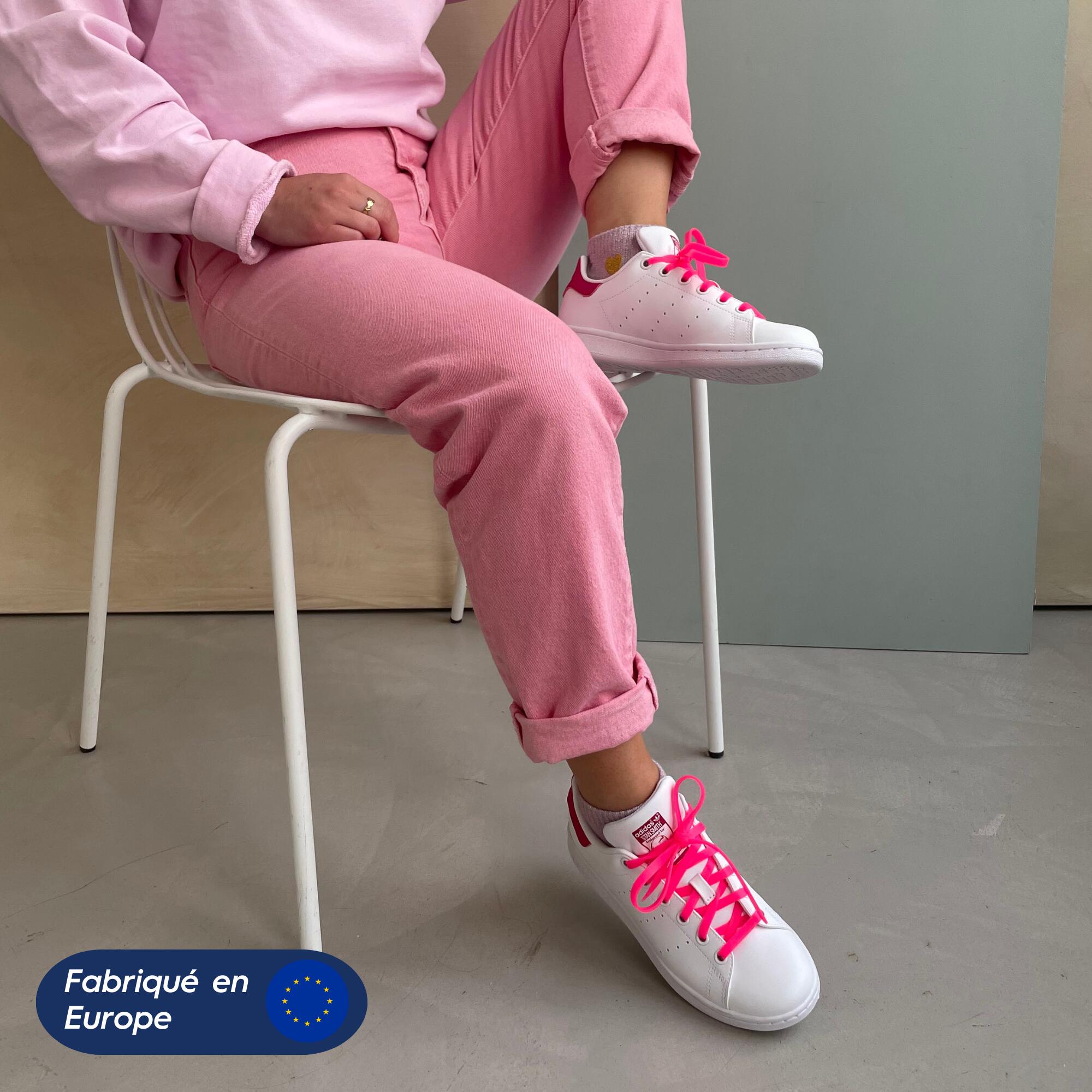 Lacets Élastiques Larges Pour Chaussures Baskets Sneakers Silicone