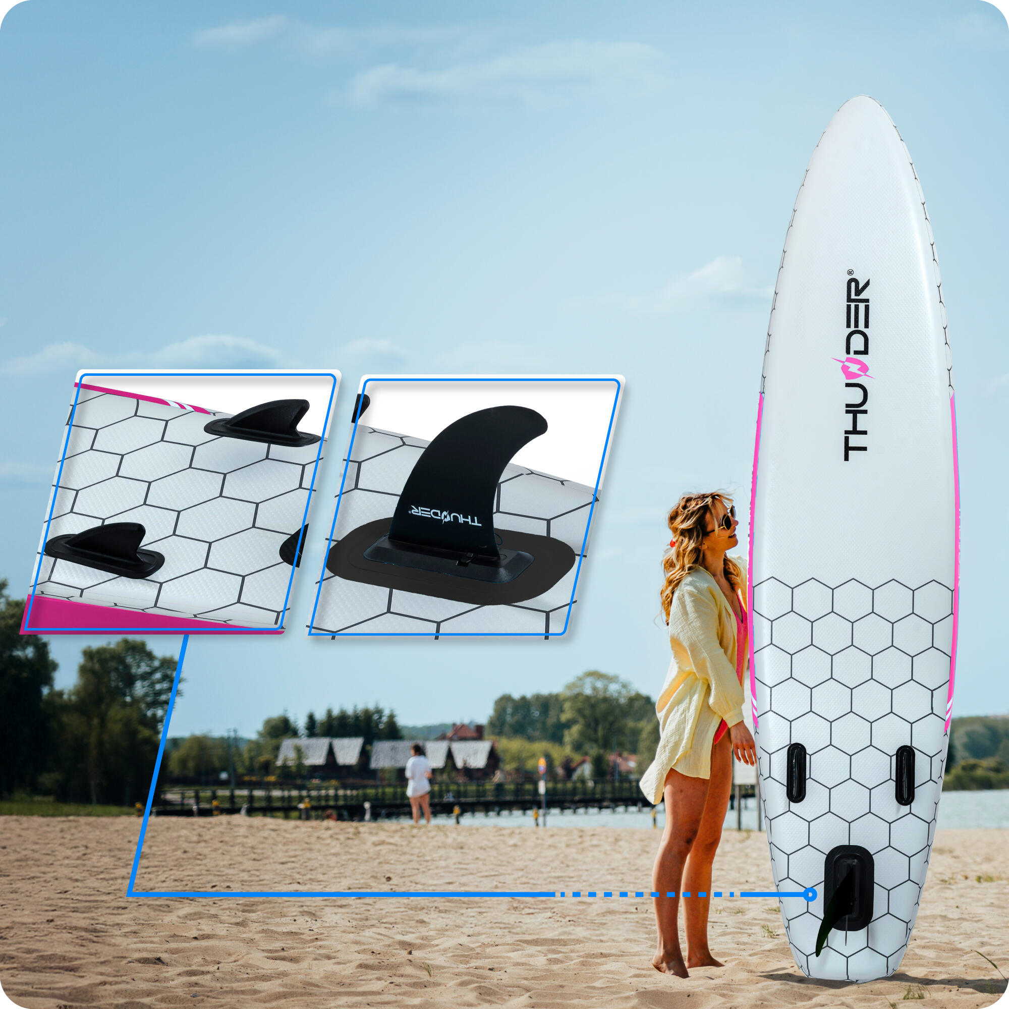 Aufblasbares SUP-Board mit Zubehör THUNDER MOSSA 320cm 5/8