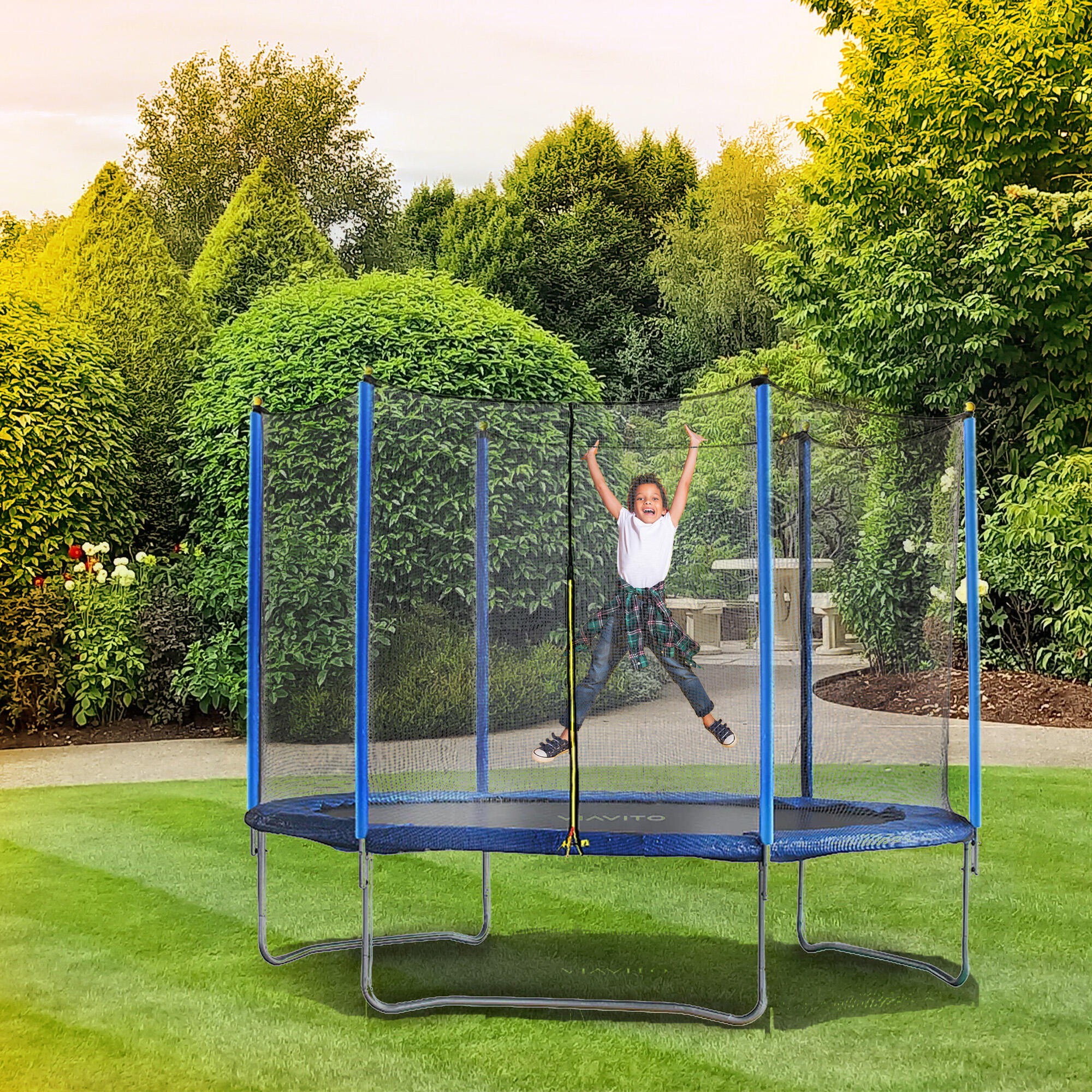 10 Ft Trampoline With Enclosure 10FT Everfit Trampoline For Kids W