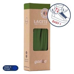 Lacets Élastiques Larges Enfant Auto-Serrant Sneakers En Silicone - bleu fonce