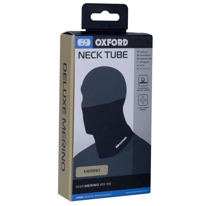 Oxford Deluxe Neck Tube Merino - Black 2/2