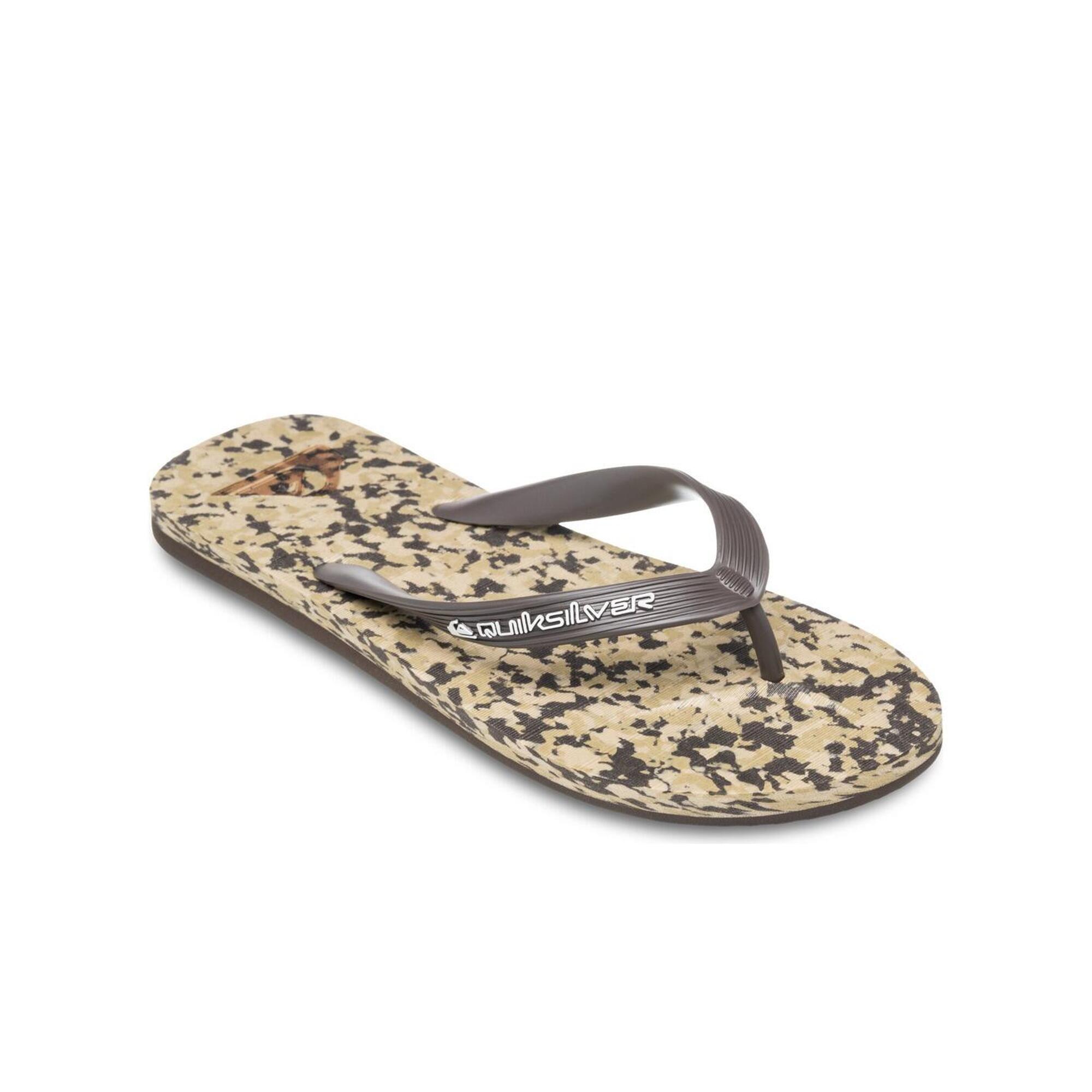 Quiksilver - Tongs Molokai Recycled Marron Homme - Tongs - Marron - 47 - Decathlon