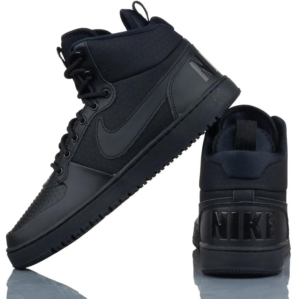 Nike Court Borough Mid Winter Lifestyle Sneakers - Black