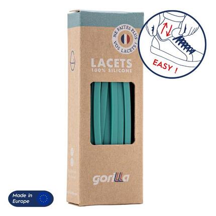 Lacets élastiques fins pour baskets sneakers silicone - noir