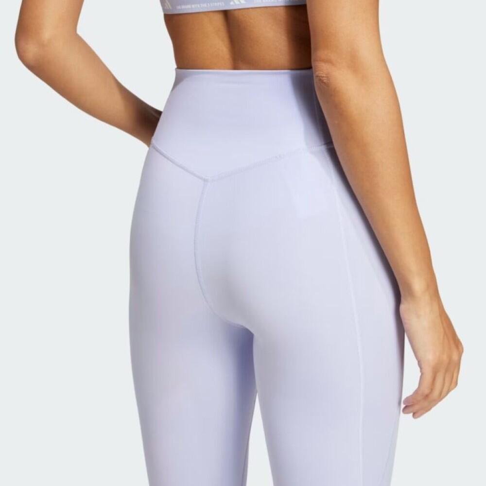 Legging Donna Adidas Optime Essentials Bianco 3/6