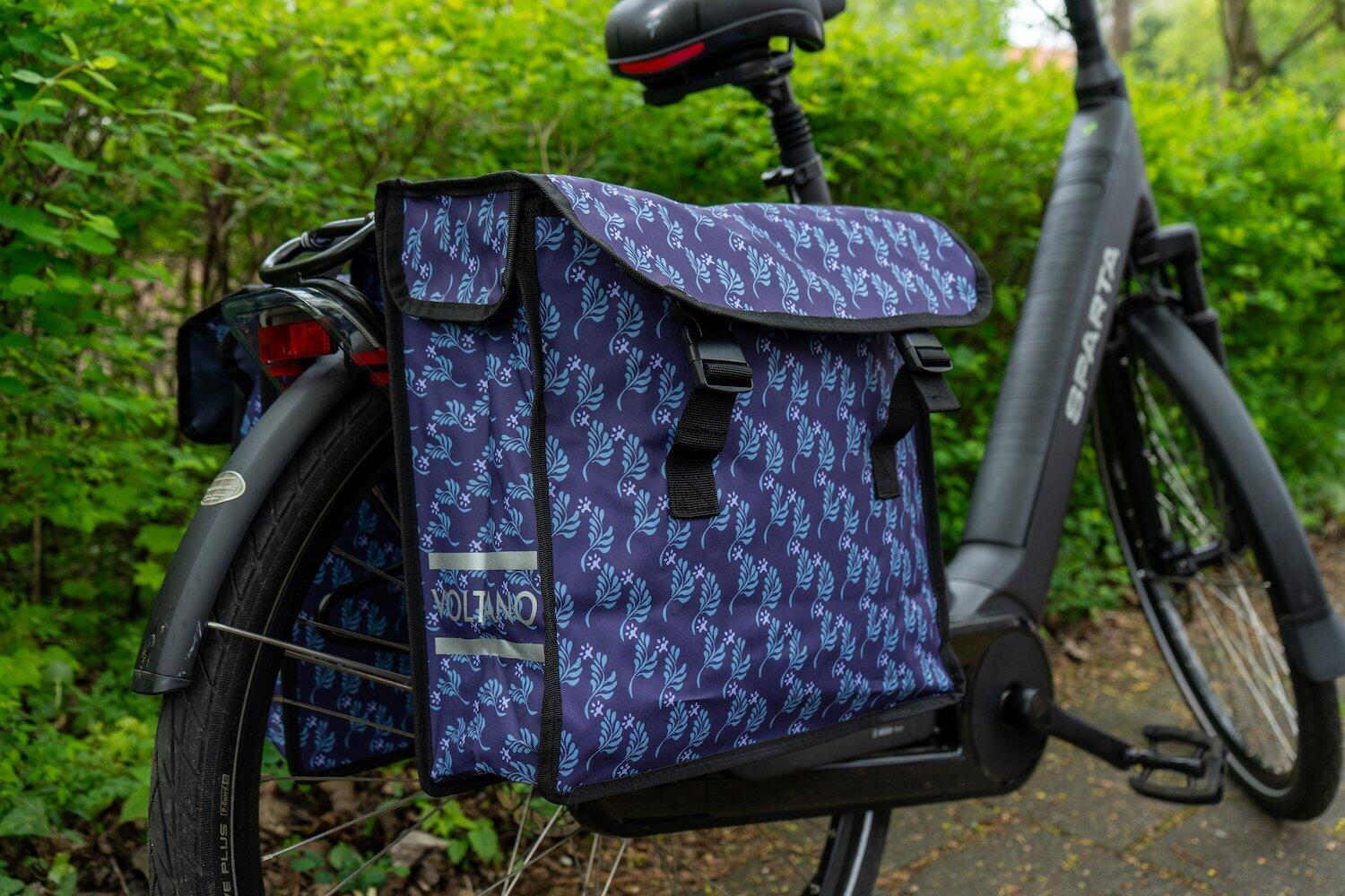Voltano Dubbele Fietstas Purple Passion - 38 Liter - Waterdicht Polyester 2/7