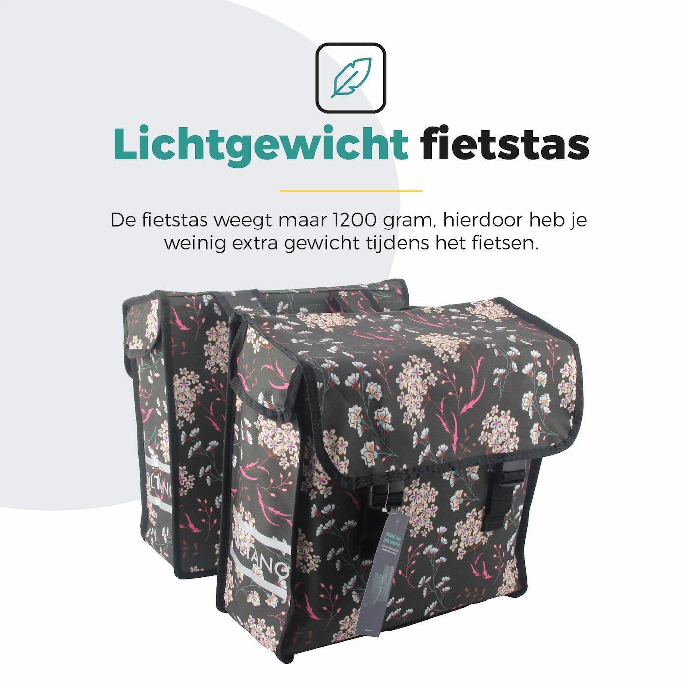 Voltano Dubbele Fietstas Pink Elegance - 38 Liter - Waterdicht Polyester 4/7