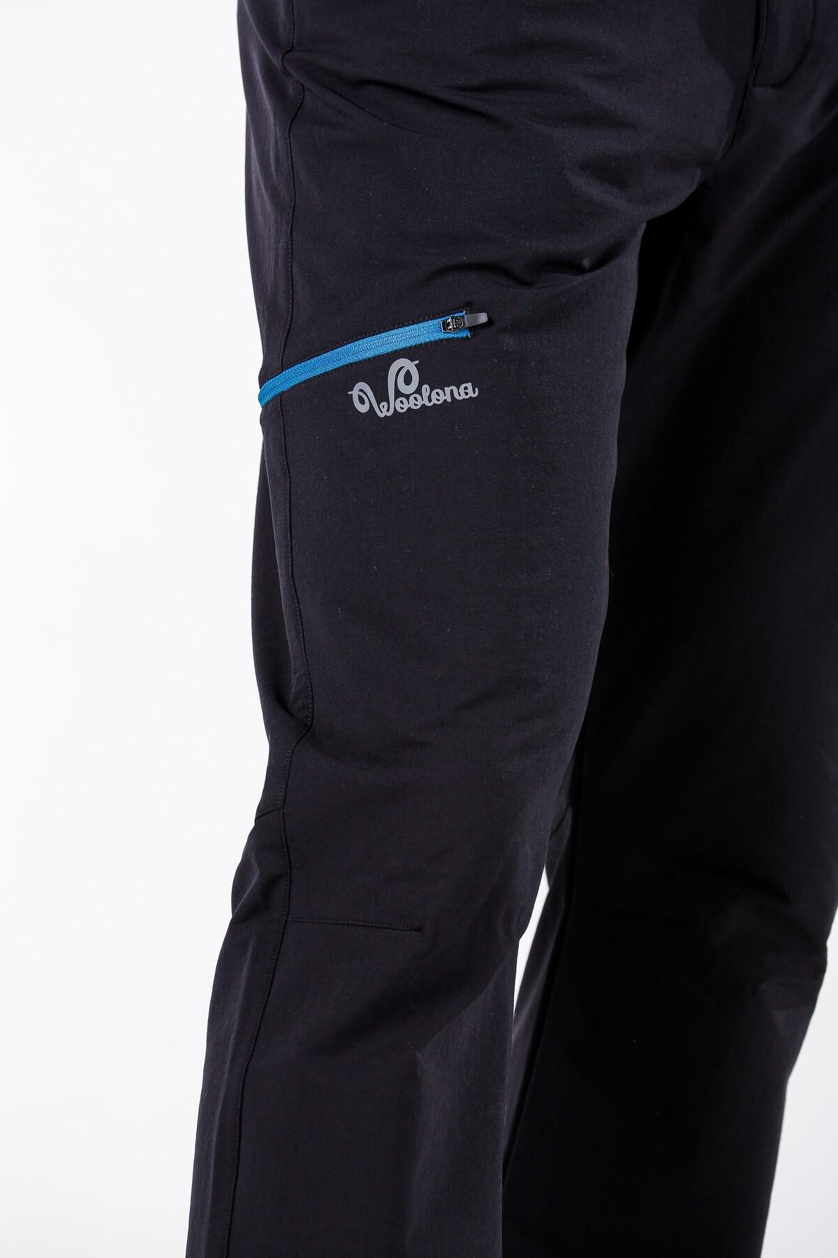Spodnie turystyczne męskie z wewnętrzną warstwą 100% merino Woolona Trek 3/5
