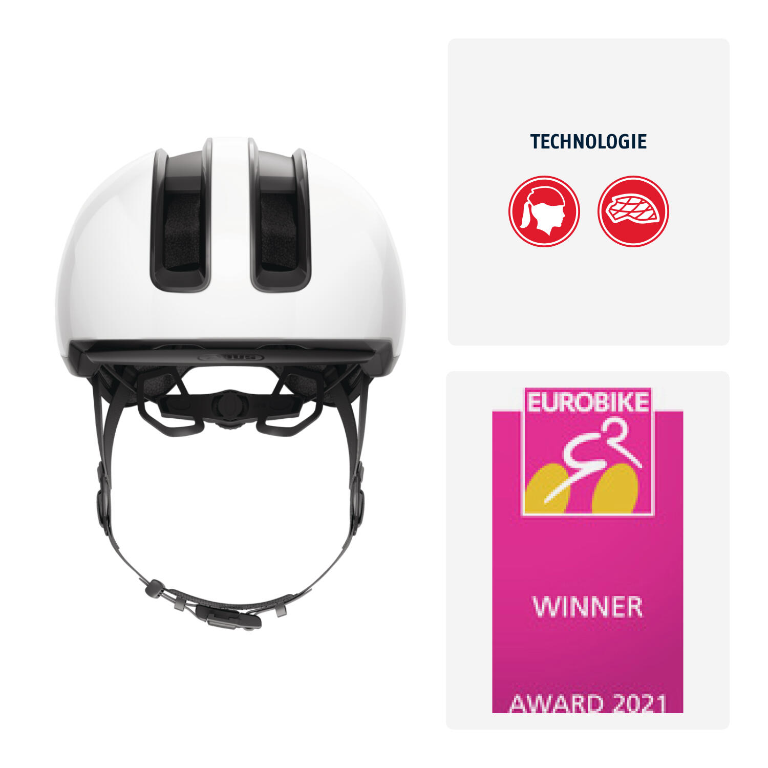 Casco da ciclismo “Hud-Y”, bianco 2/7