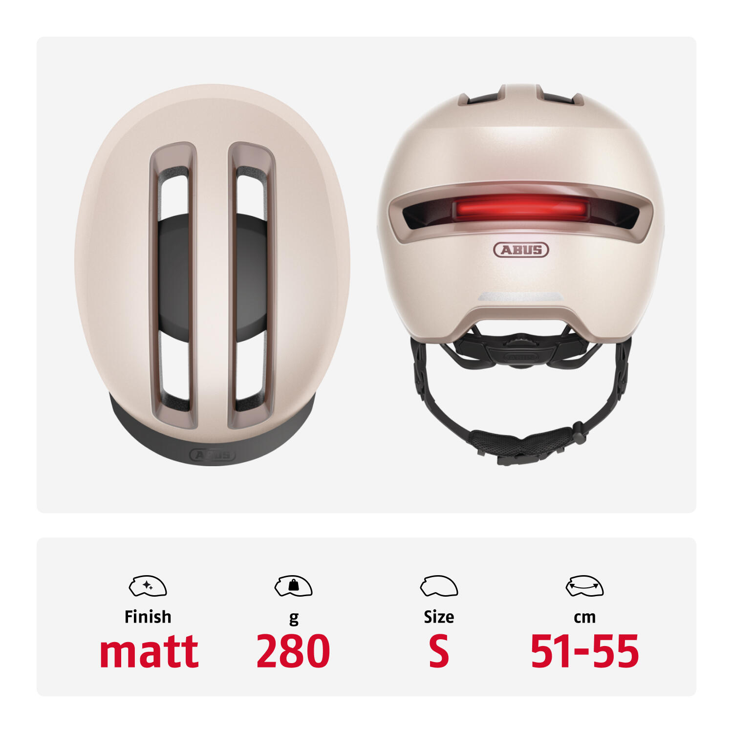 Casque Abus Hud-Y Champagne Gold S 48-54 cm 3/7