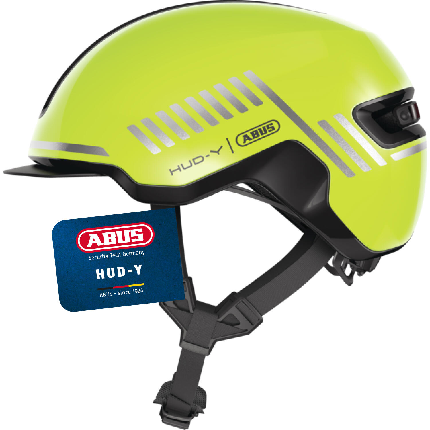 Abus - Casque Vélo Abus Hud-y - Casque - Jaune|noir|orange - 51-55 Cm - Decathlon