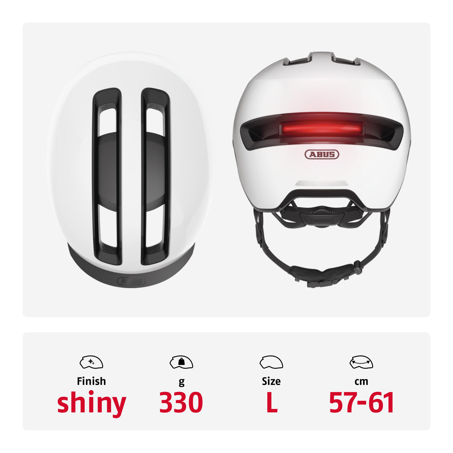 Casque de vélo "Hud-Y", blanc 3/7