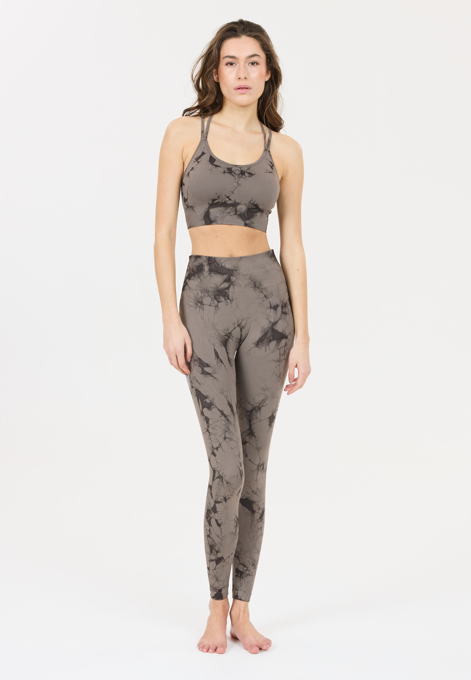 Reggiseno sportivo senza cuciture per Athlecia Theresa Tie Dye 4/5