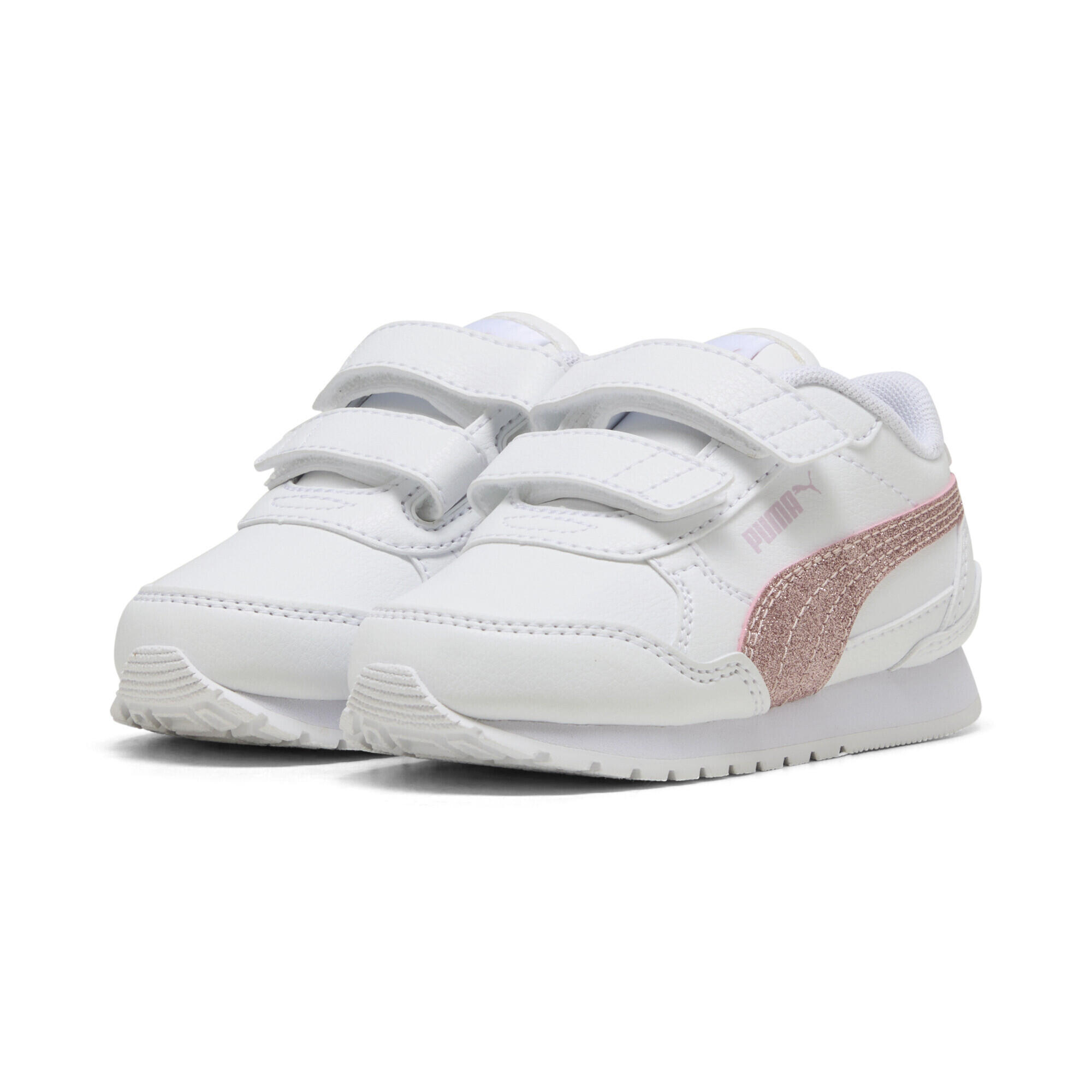 PUMA ST Runner v4 Glitter Sneakers Mädchen PUMA White Copper Rose Mauve Metallic Pink
