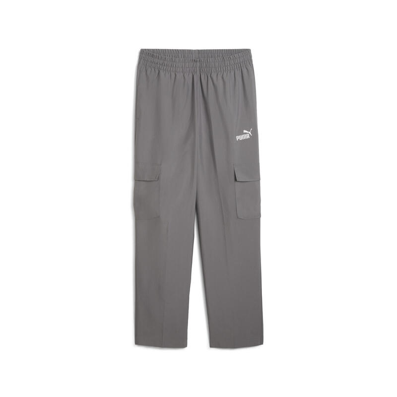 Męskie bojówki z tkaniny Essentials z logo No. 1 PUMA Cast Iron Gray