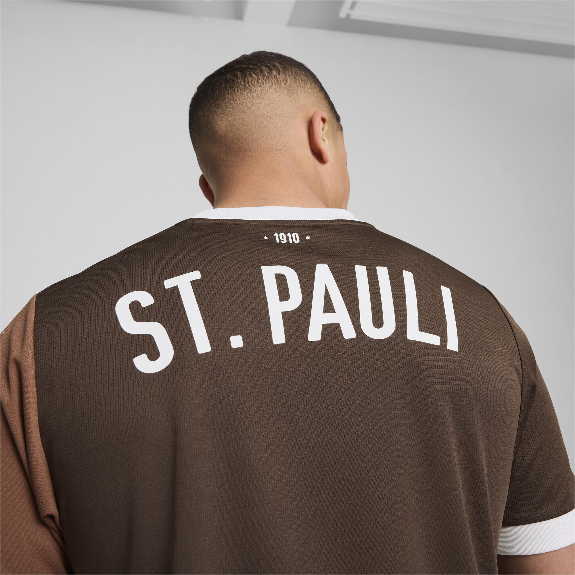 Camiseta FC St. Pauli 1.ª equipación 24/25 Hombre PUMA Espresso Brown White 3/7