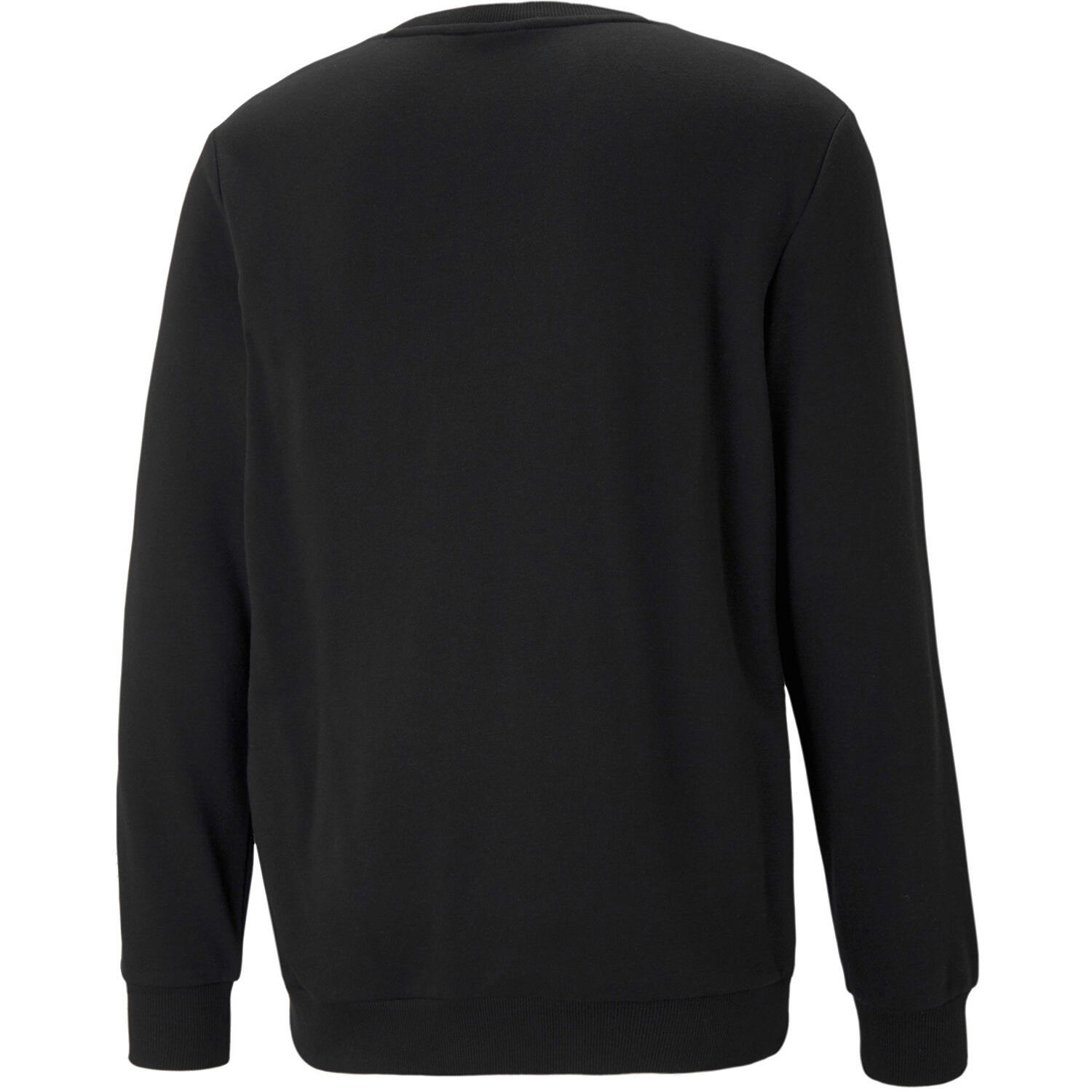 Felpa a girocollo Essentials con logo grande da uomo PUMA Black 3/7