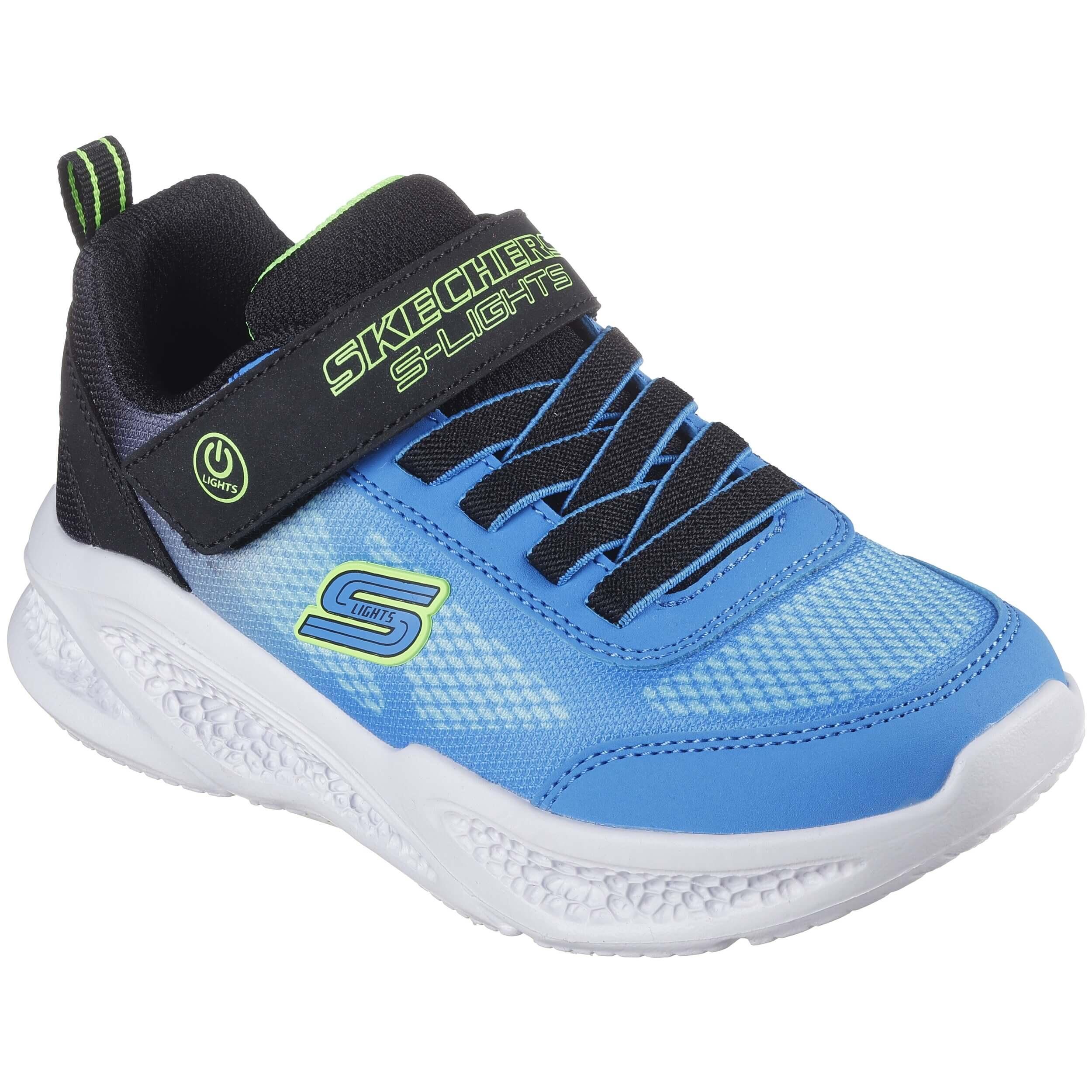 Sapatilhas Desportivas Infantis Skechers 401495L_BKBL Azul com Fecho Adesivo 5/5