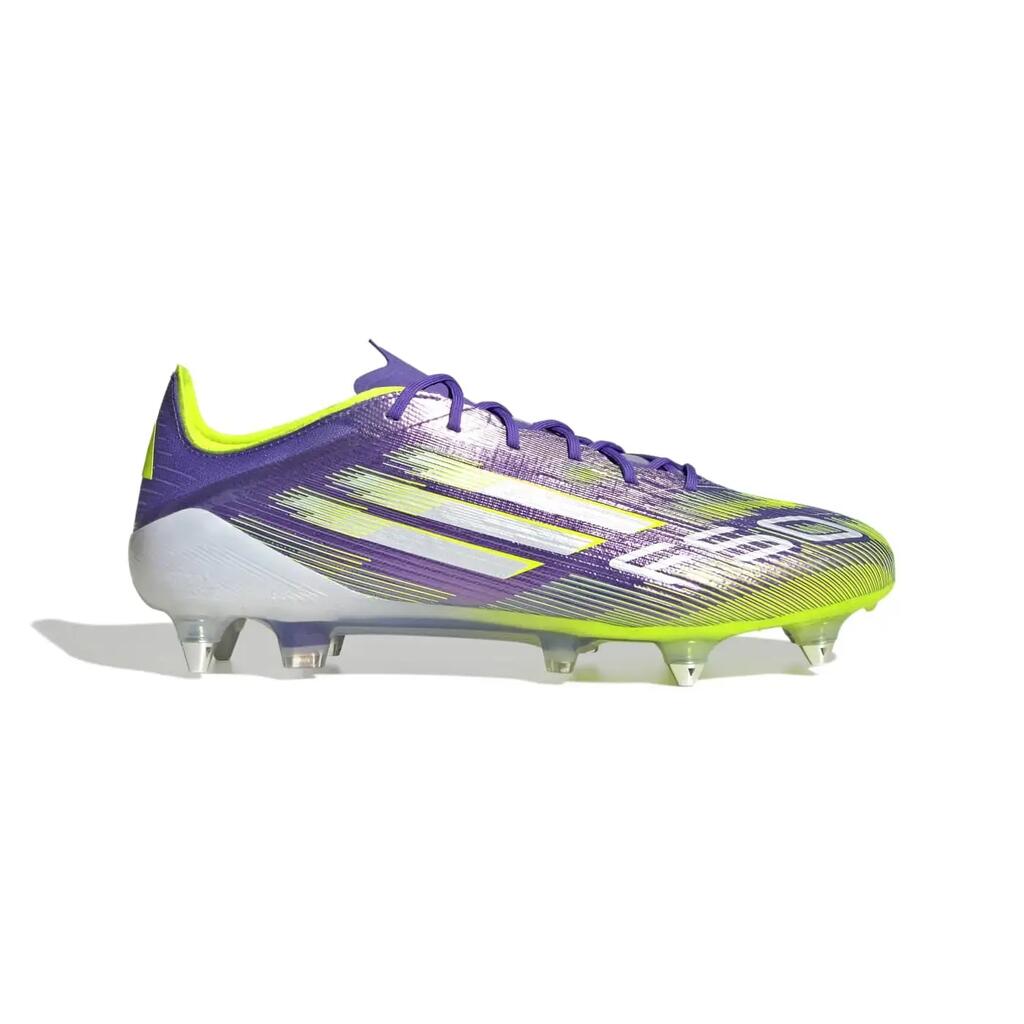 Adidas F50 Elite SG Studs Violet et jaune vif