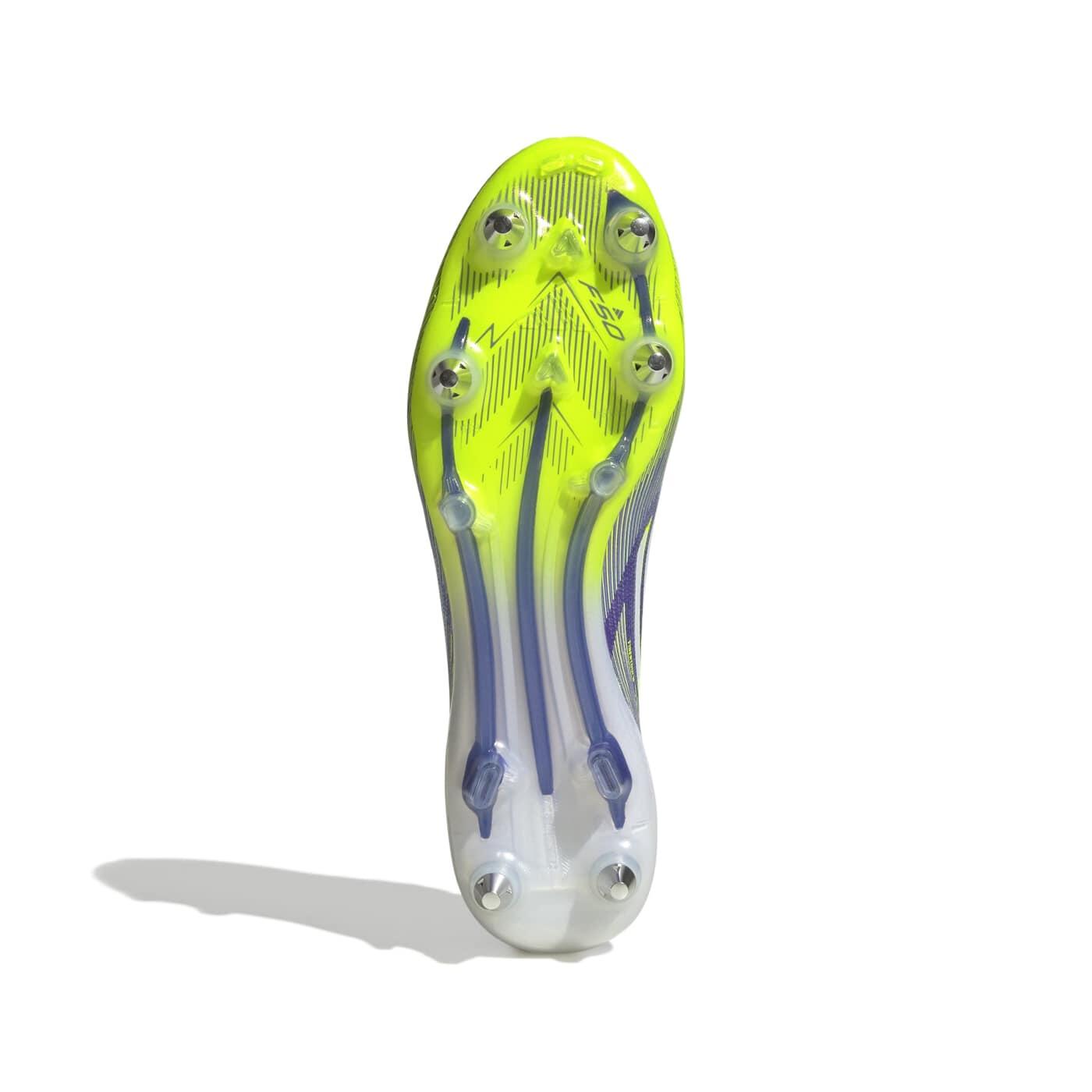 Adidas F50 Elite SG Studs Violet et jaune vif 2/7