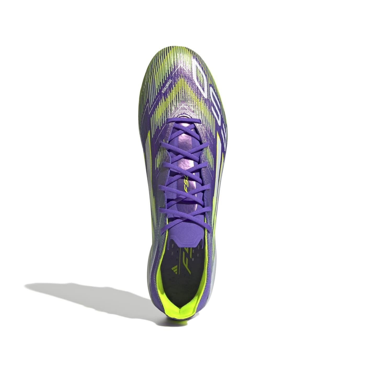 Adidas F50 Elite SG Studs Violet et jaune vif 4/7